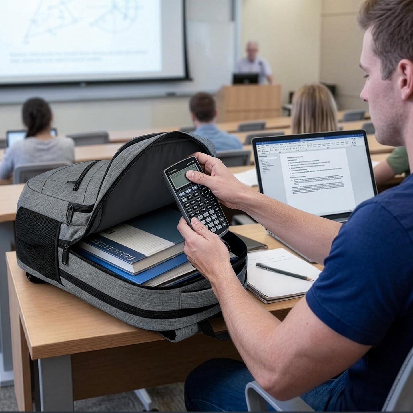 Custom Business Laptop Backpack with Organized Compartments
