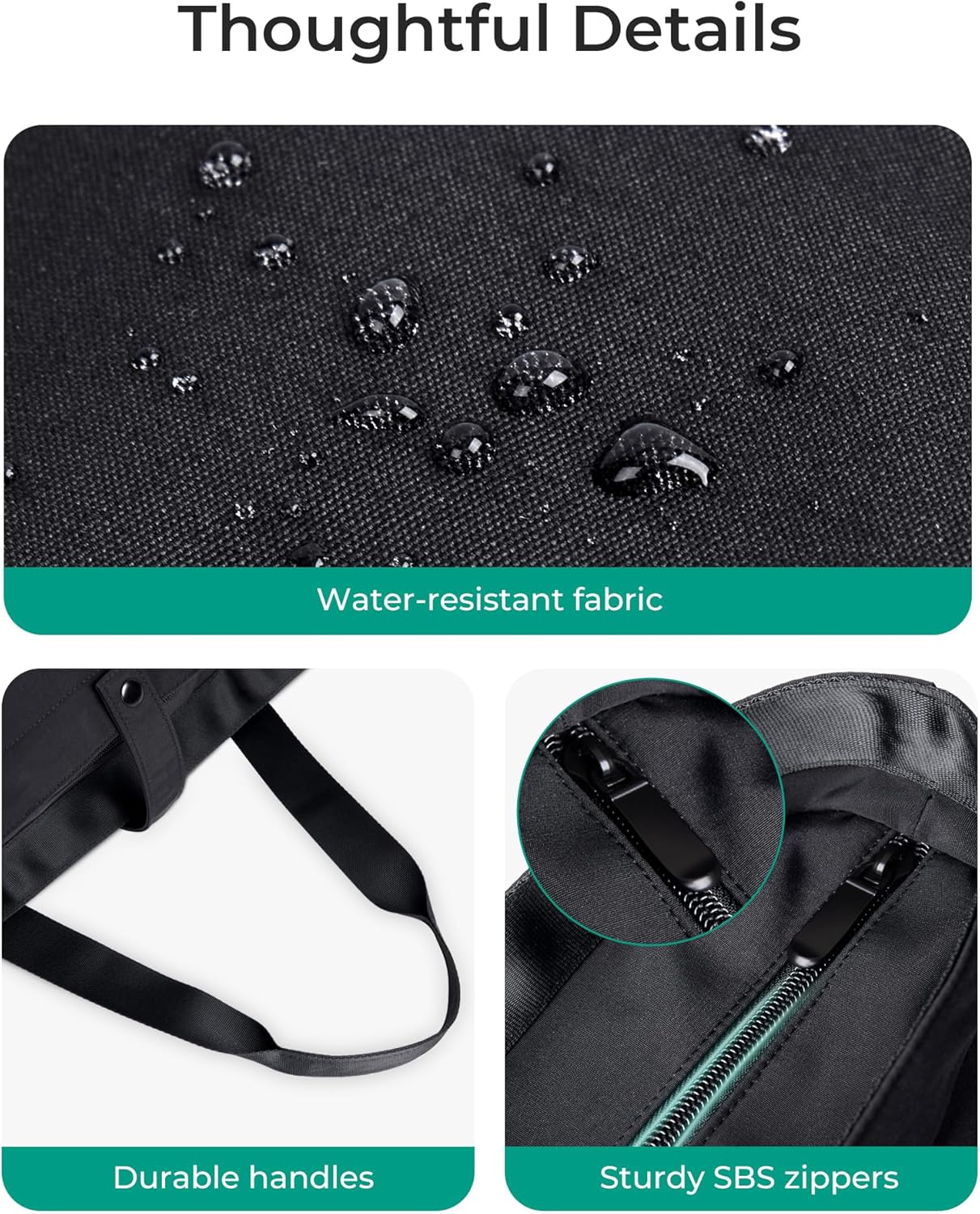 Custom Foldable Travel Tote Bag with Zipper