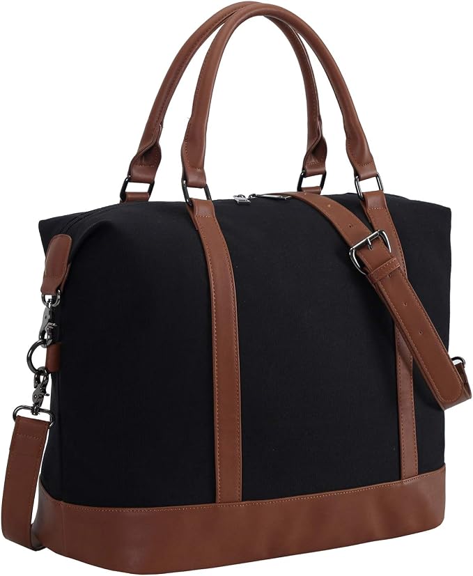 Custom Travel Weekender Tote Bag with Zipper and Trolley Sleeve