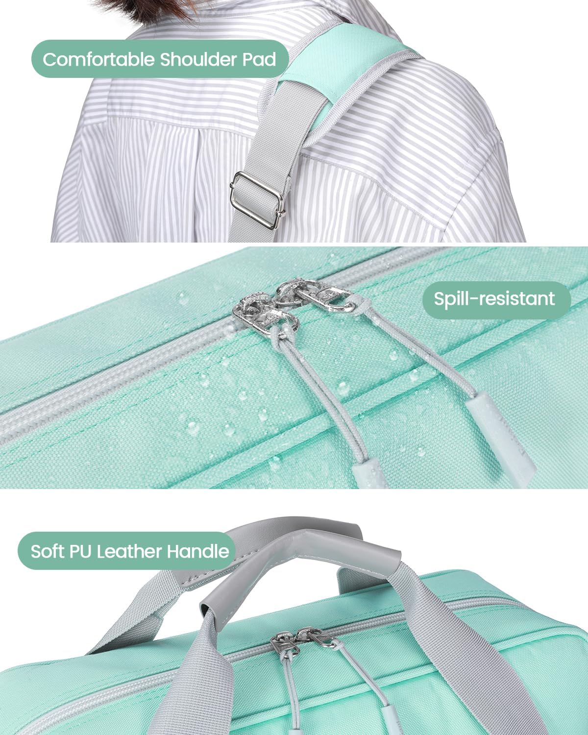 Custom 3-Ring Zipper Binder Bag with Multi-Pocket Organizer