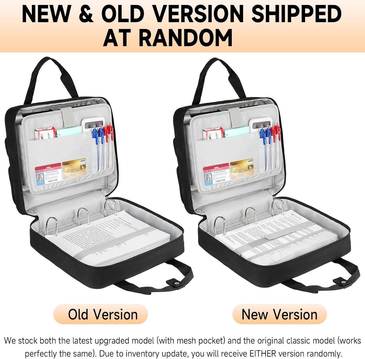Custom 3-Ring Zipper Binder with Shoulder Strap