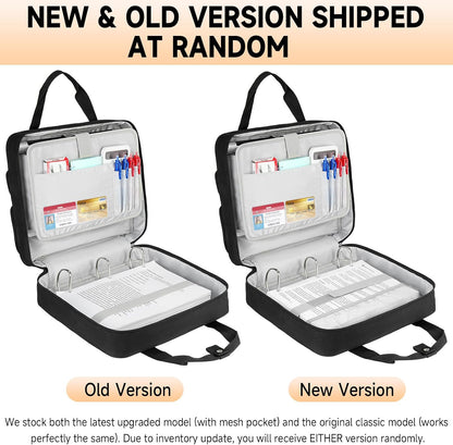 Custom 3-Ring Zipper Binder with Shoulder Strap