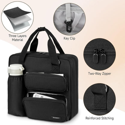 Custom 3-Ring Zipper Binder with Shoulder Strap