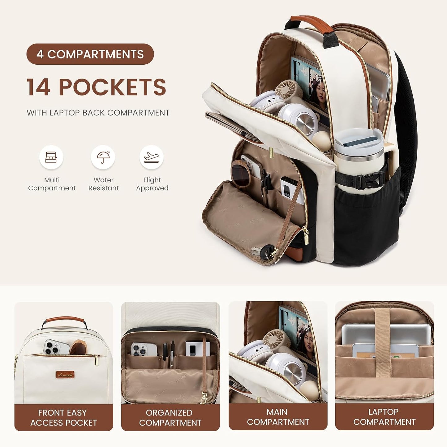 Custom Business Laptop Backpack with Organized Compartments