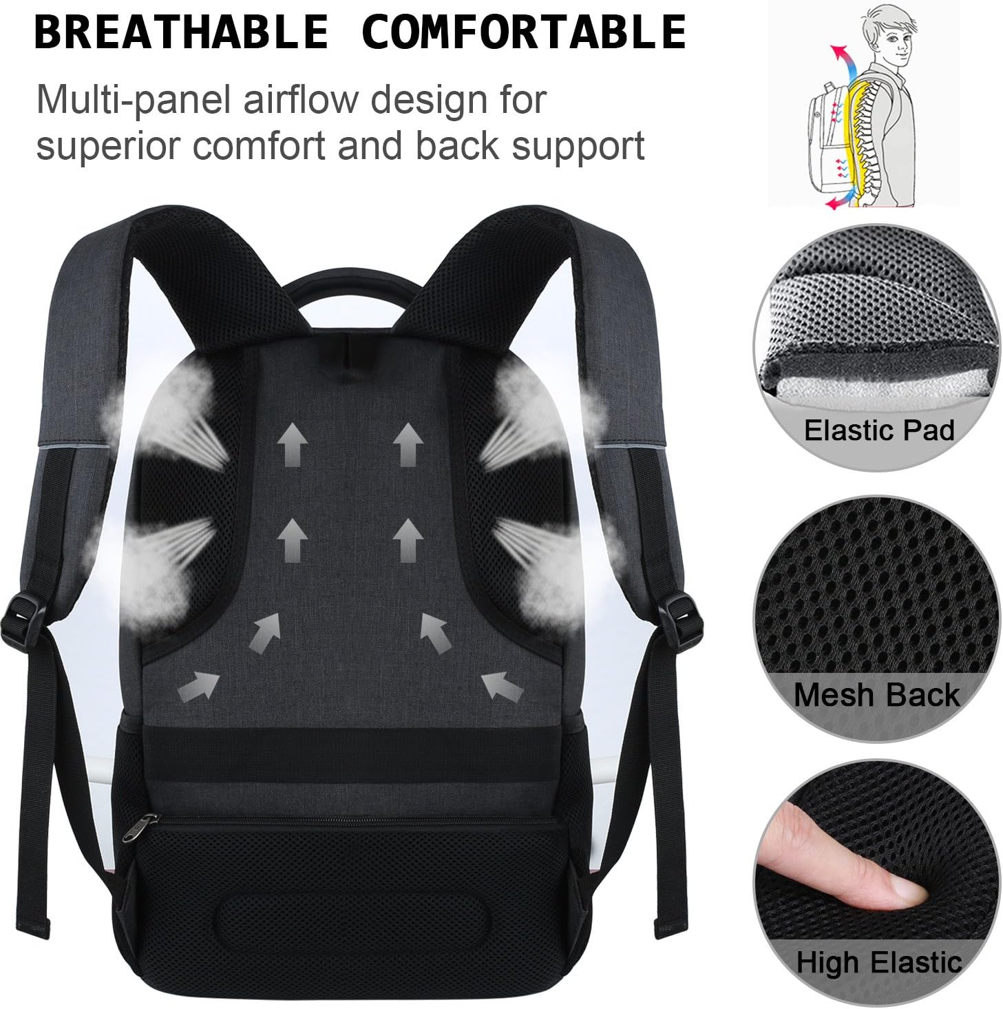 Custom Business Laptop Backpack with Organized Compartments
