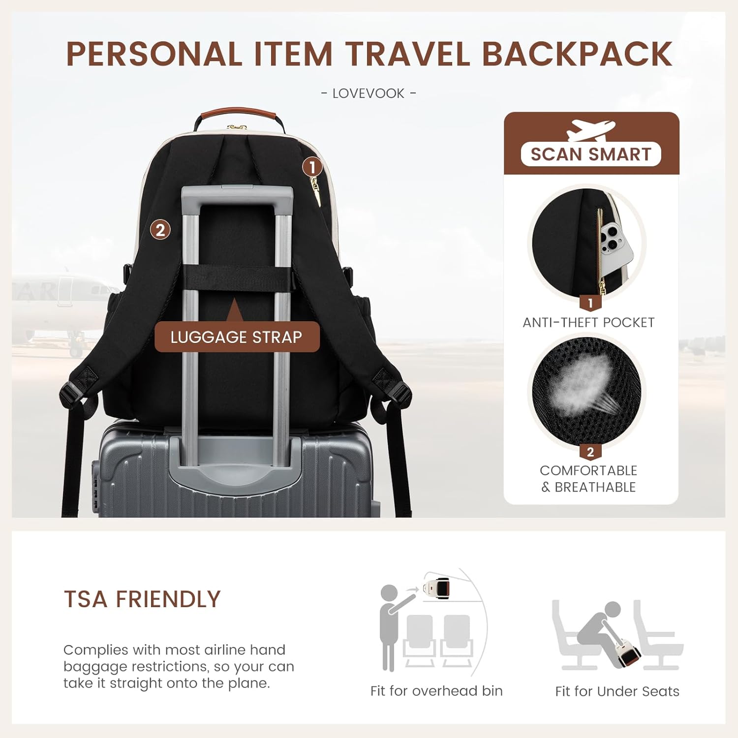 Custom Business Laptop Backpack with Organized Compartments