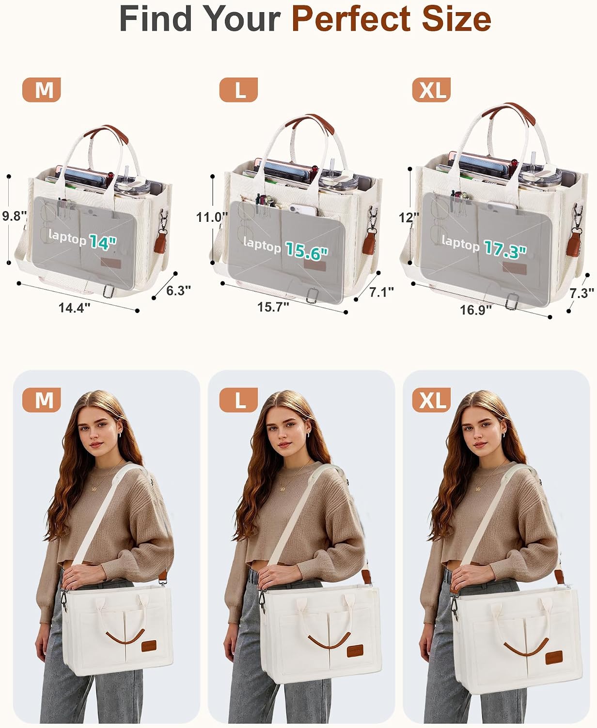 Custom Canvas Tote Bag with Zipper