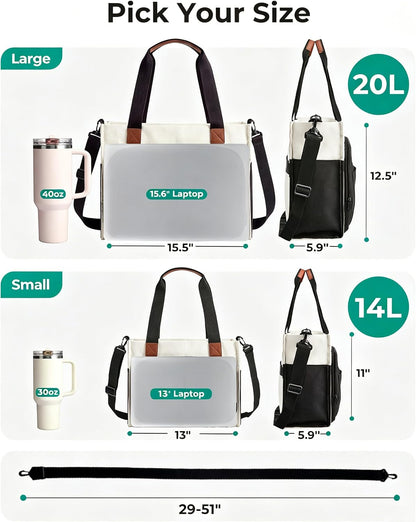 Custom Canvas Tote Bag with Zipper