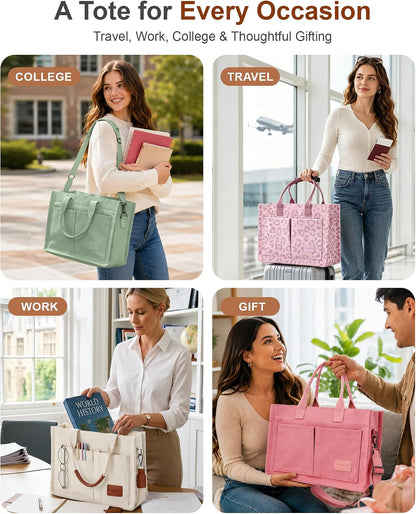 Custom Canvas Tote Bag with Zipper