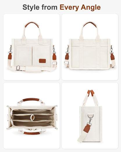 Custom Canvas Tote Bag with Zipper