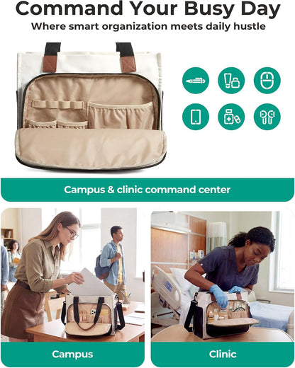 Custom Canvas Tote Bag with Zipper
