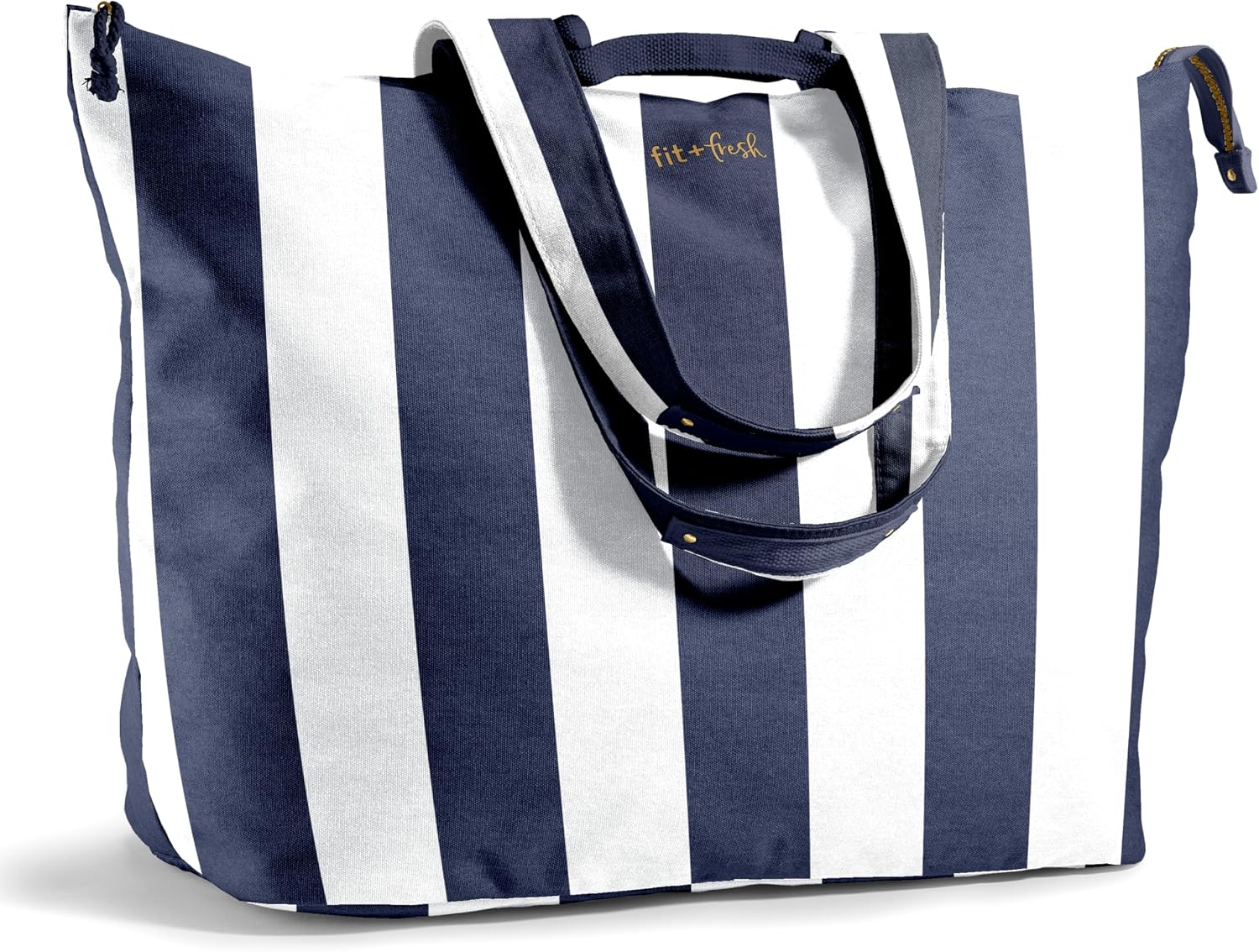 Custom Canvas Travel Weekender Tote Bag with Zipper