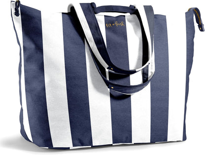 Custom Canvas Travel Weekender Tote Bag with Zipper
