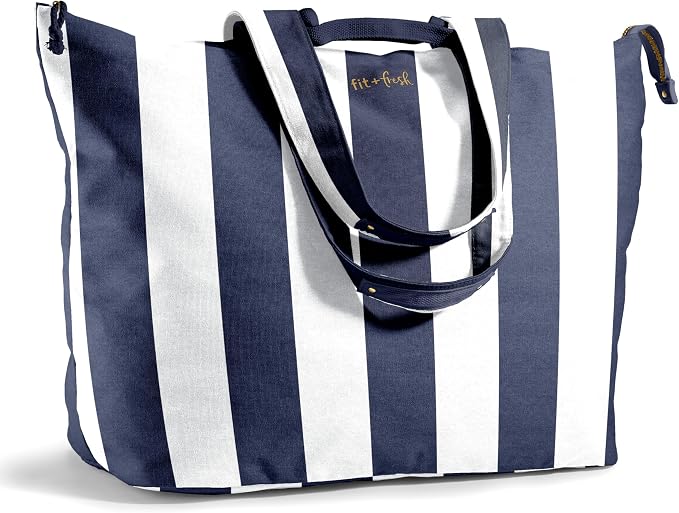 Custom Canvas Travel Weekender Tote Bag with Zipper