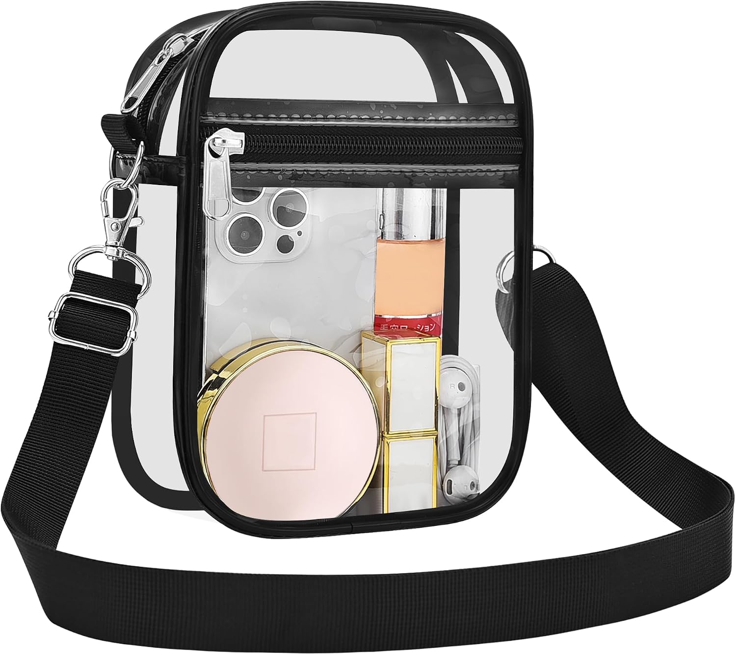 Custom Clear Crossbody Messenger Bag for Stadium Events