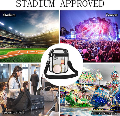 Custom Clear Crossbody Messenger Bag for Stadium Events
