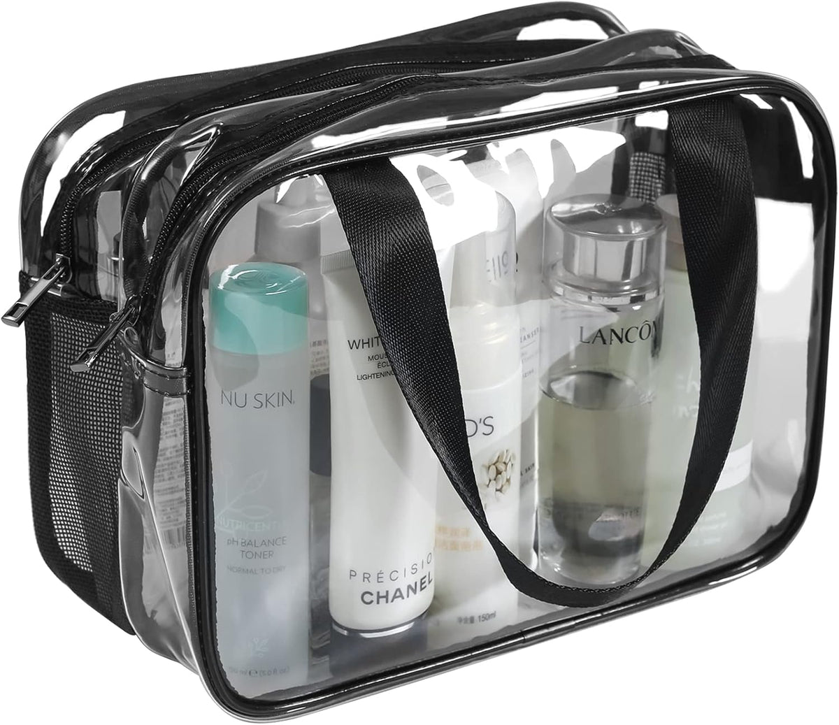 Custom Clear Travel Toiletry Bag with Zipper