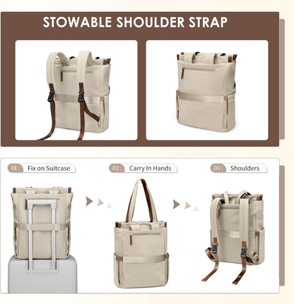 Custom Convertible Laptop Backpack Tote with Padded Compartment
