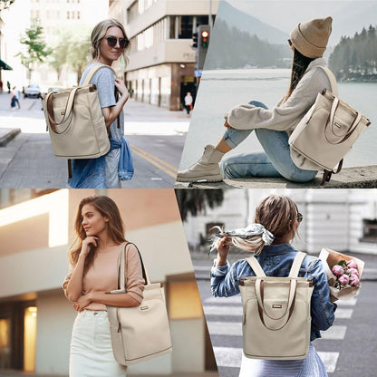 Custom Convertible Laptop Backpack Tote with Padded Compartment