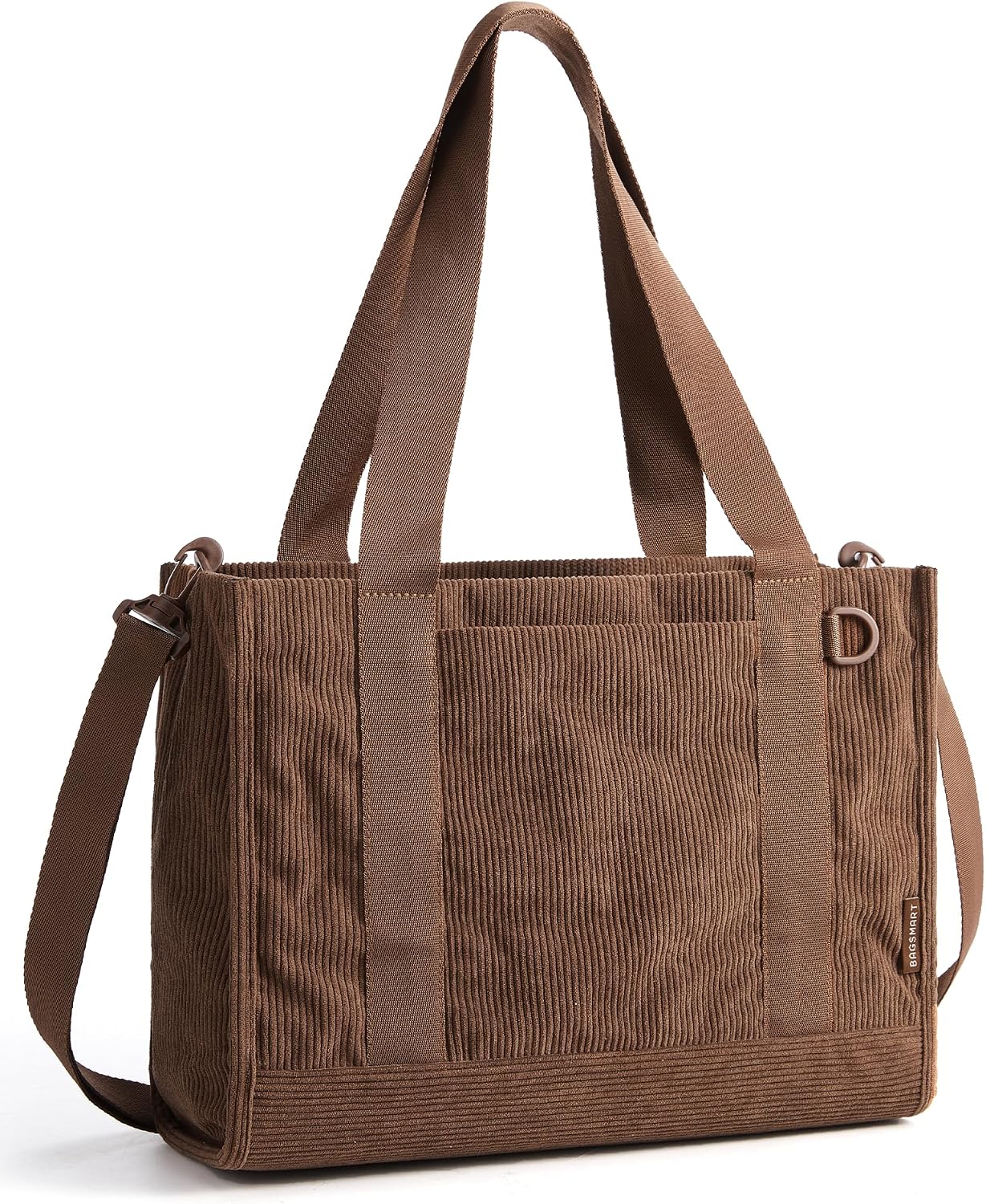 Custom Corduroy Laptop Tote Bag with Zipper