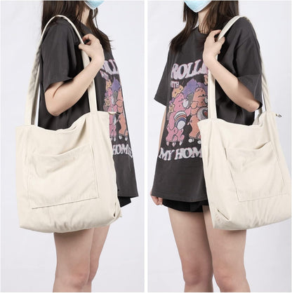 Custom Corduroy Tote Bag with Zipper