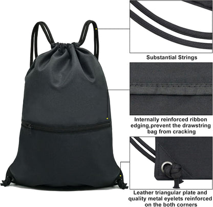 Custom Drawstring Gym Backpack with Reinforced Corners