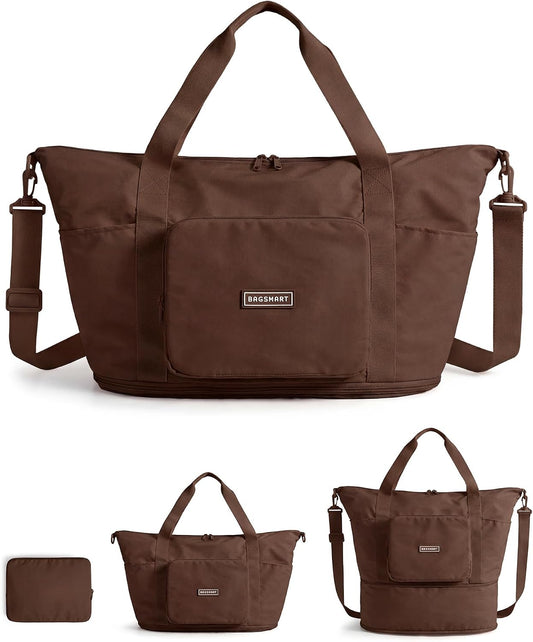 Custom Expandable Foldable Travel Bag with Trolley Sleeve