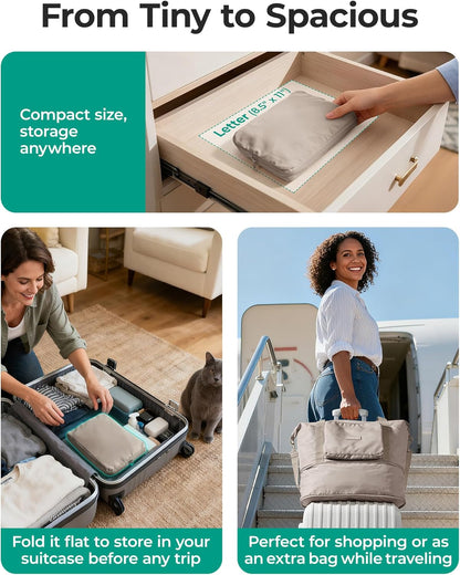 Custom Expandable Foldable Travel Bag with Trolley Sleeve
