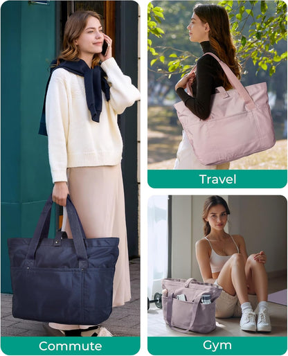 Custom Foldable Travel Tote Bag with Zipper