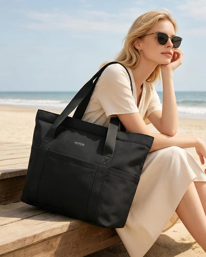 Custom Foldable Travel Tote Bag with Zipper