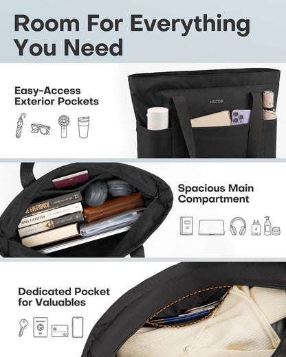 Custom Foldable Travel Tote Bag with Zipper