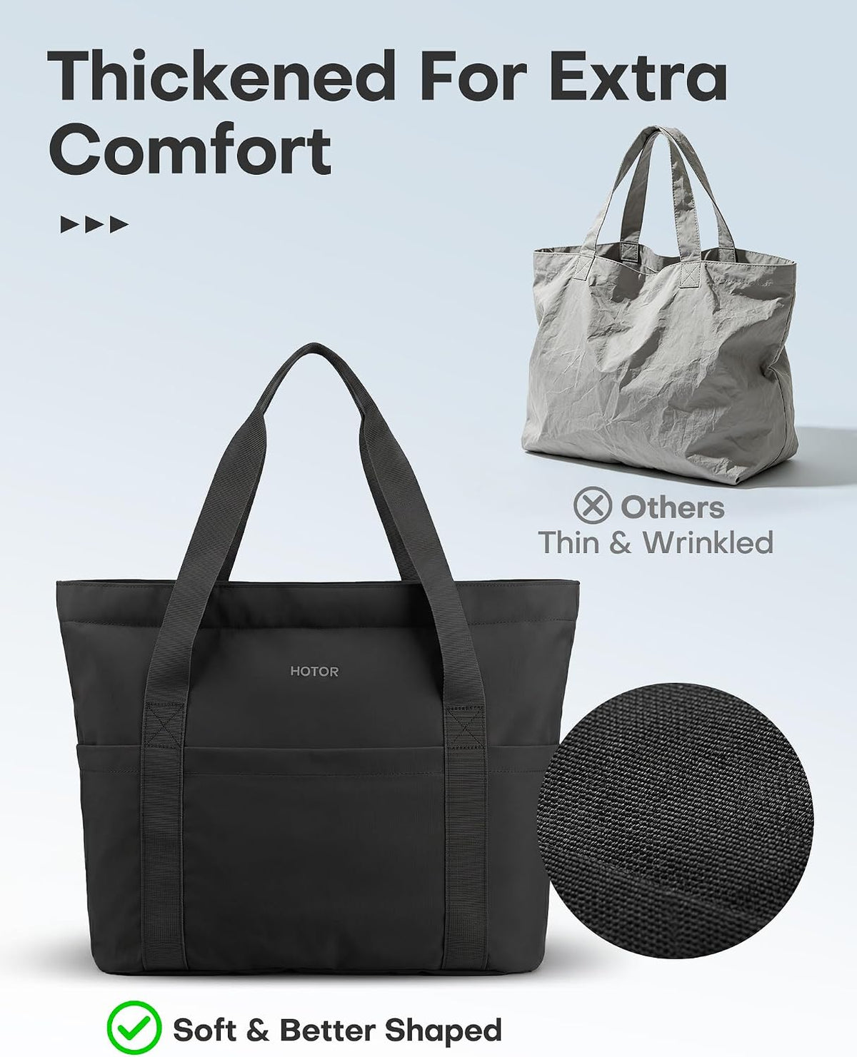 Custom Foldable Travel Tote Bag with Zipper