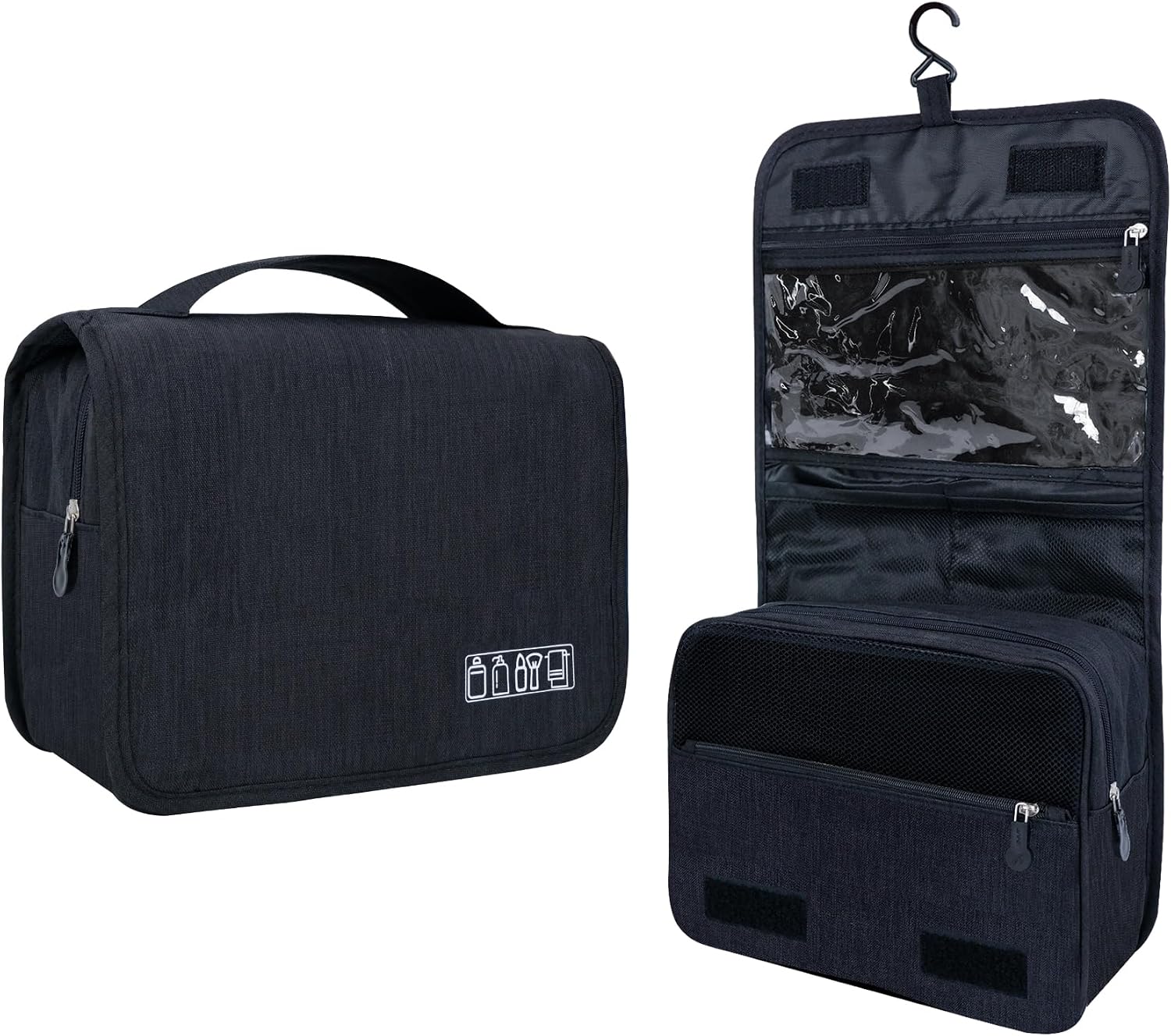 Custom Hanging Travel Toiletry Bag with Waterproof Compartments