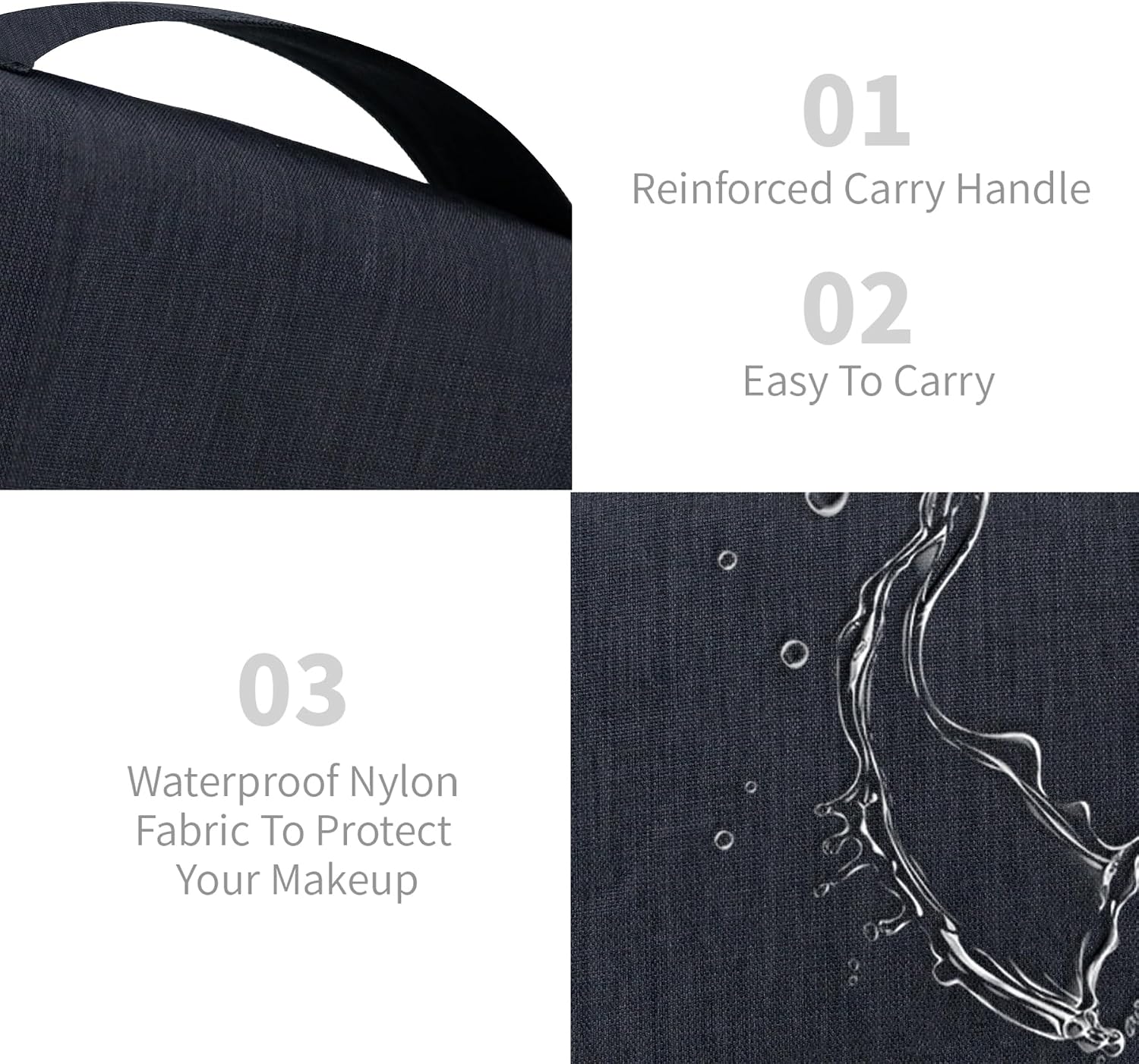 Custom Hanging Travel Toiletry Bag with Waterproof Compartments