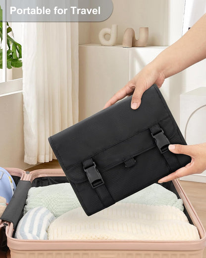 Custom Hanging Travel Toiletry Bag with Zipper Compartments