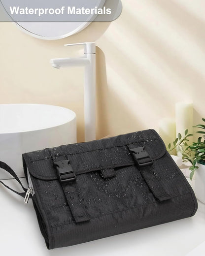 Custom Hanging Travel Toiletry Bag with Zipper Compartments
