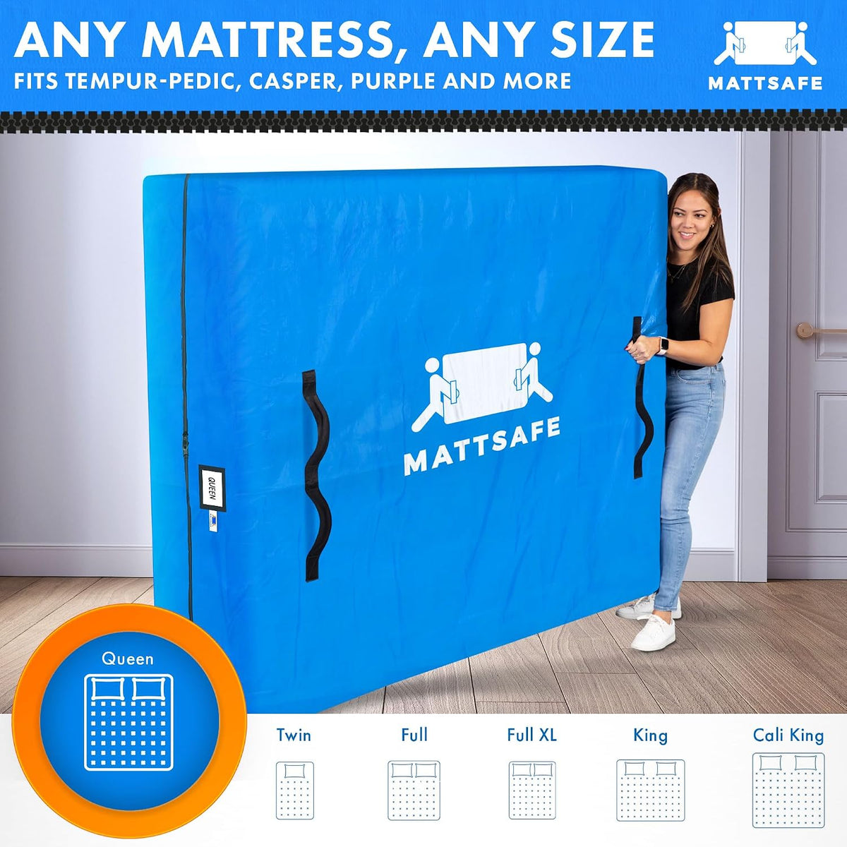 Custom Heavy-Duty Moving Storage Bag with Reinforced Handles