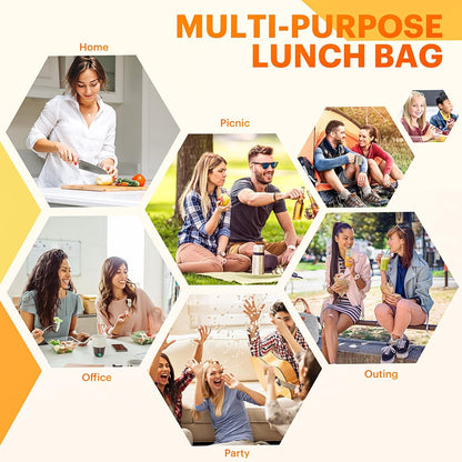 Custom Insulated Lunch Cooler Bag with Front Pocket