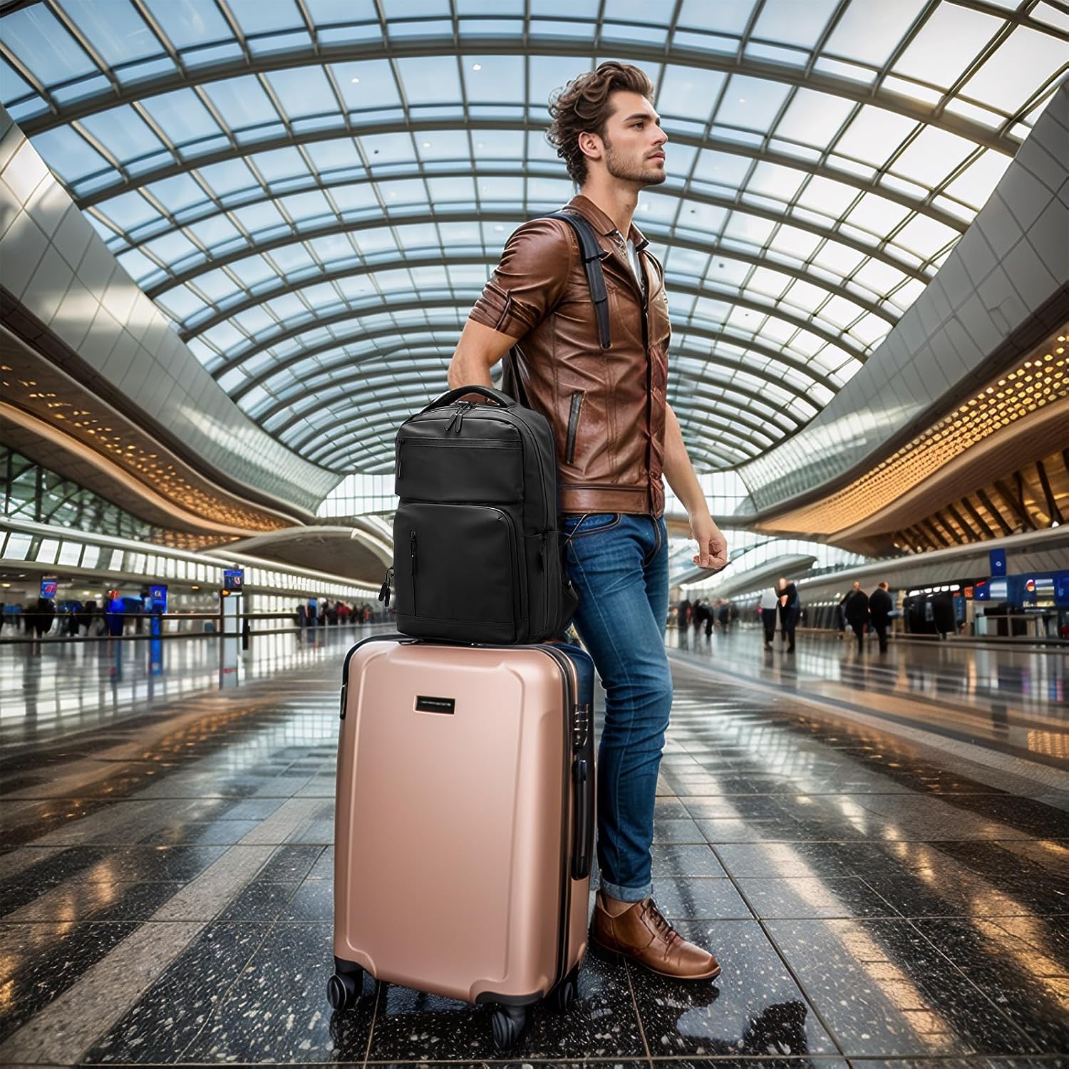 Custom Laptop Backpack with Anti-Theft Pocket