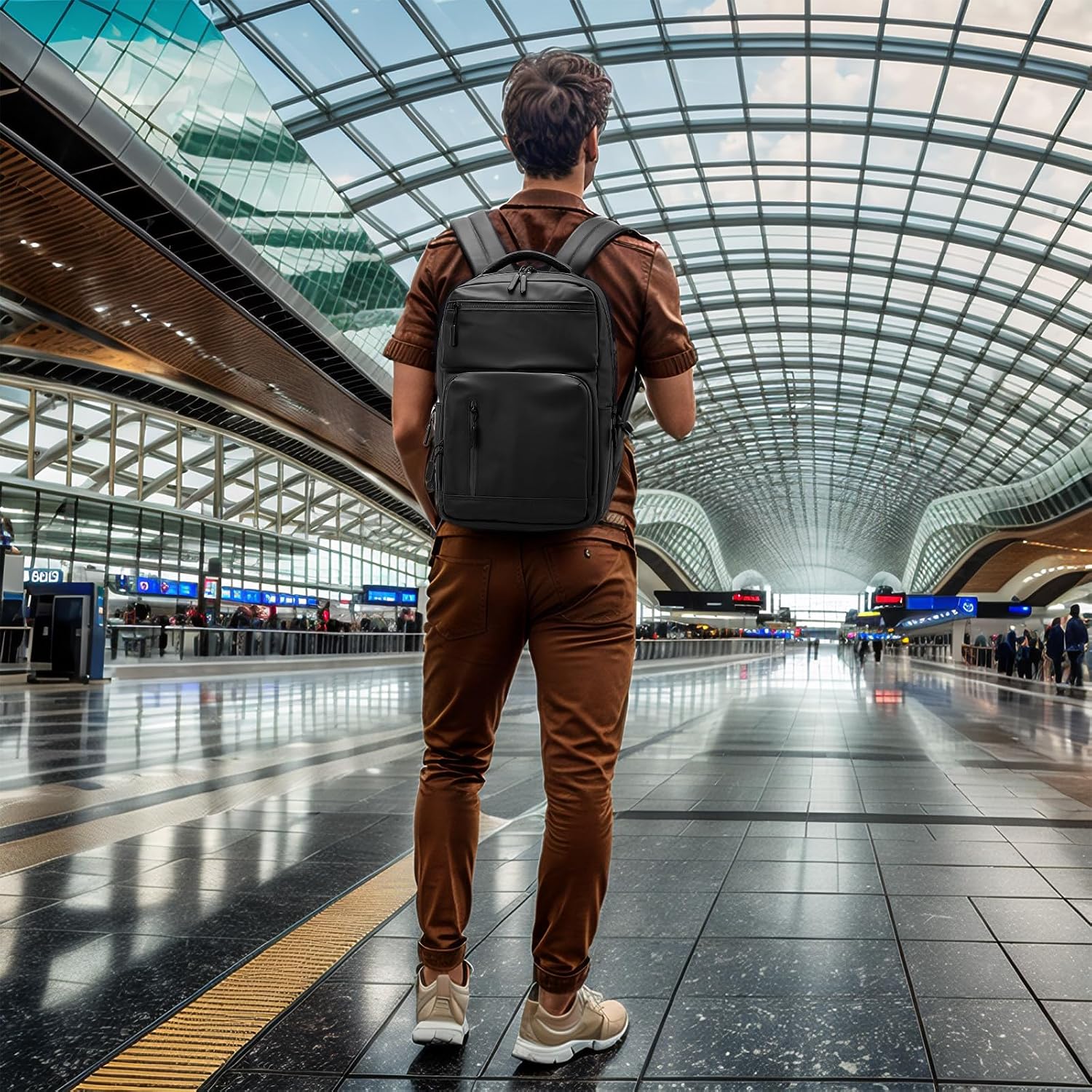 Custom Laptop Backpack with Anti-Theft Pocket