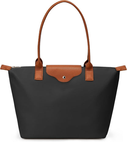 Custom Large-Capacity Nylon Tote Bag with Zipper
