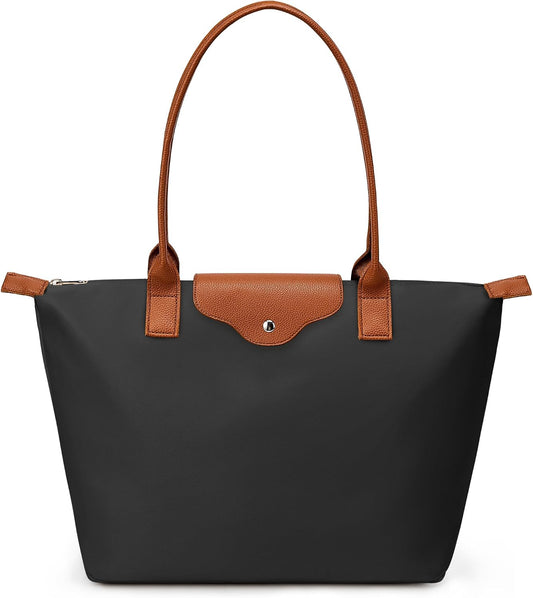 Custom Large-Capacity Nylon Tote Bag with Zipper