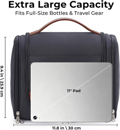 Custom Large Hanging Travel Toiletry Bag with Hook