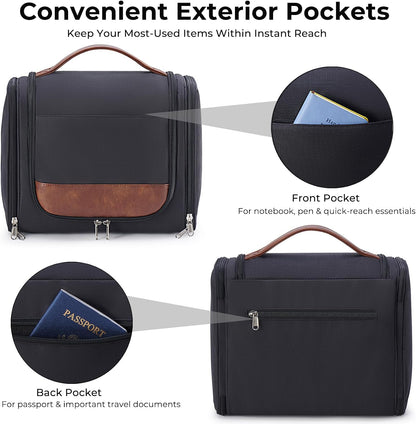 Custom Large Hanging Travel Toiletry Bag with Hook