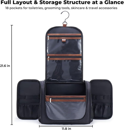 Custom Large Hanging Travel Toiletry Bag with Hook