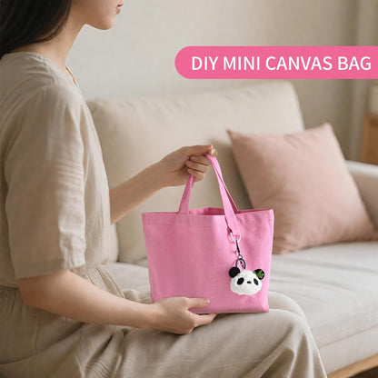 Custom Mini Canvas Tote Bag with Reinforced Handles