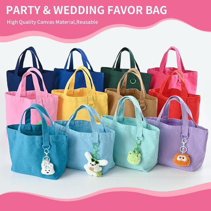 Custom Mini Canvas Tote Bag with Reinforced Handles
