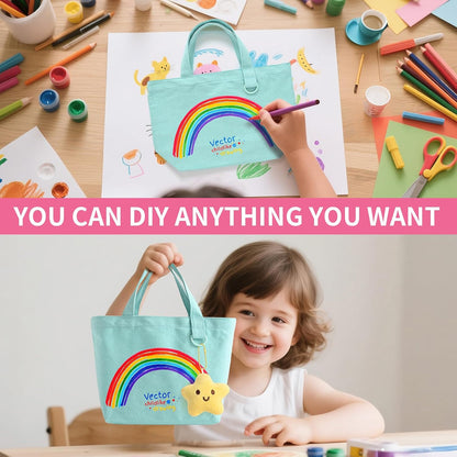 Custom Mini Canvas Tote Bag with Reinforced Handles