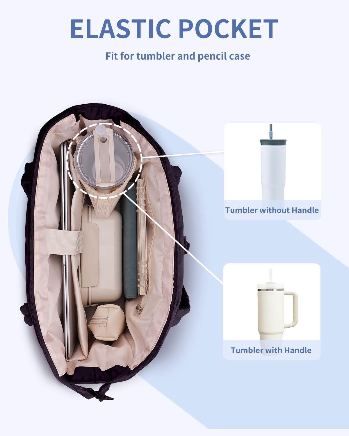 Custom Puffer Tote Bag with Laptop Compartment