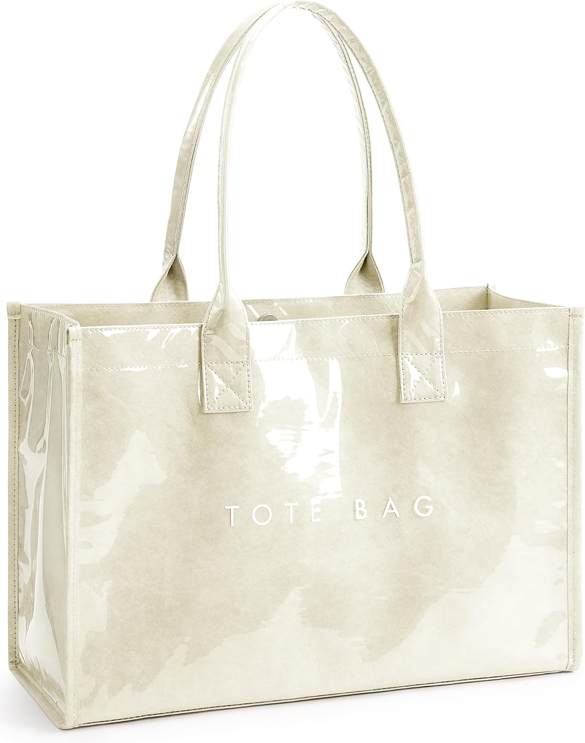 Custom PVC Kraft Paper Tote Bag with Top Handle